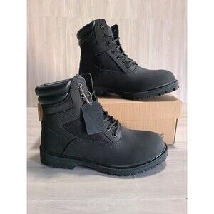 Smith’s Workwear Black Boots Men’s 8M 6" High Hiker Vibram Sole Durable Leather